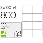 Q-CONNECT ETIQUETA ILC 105x74mm 8x100-PACK KF10659